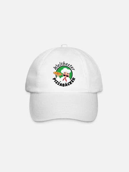 Weltbester Pizzabäcker - Baseballkappe - Weiß/Weiß