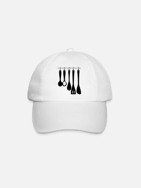Küchengeräte - Baseballkappe - Weiß/Weiß