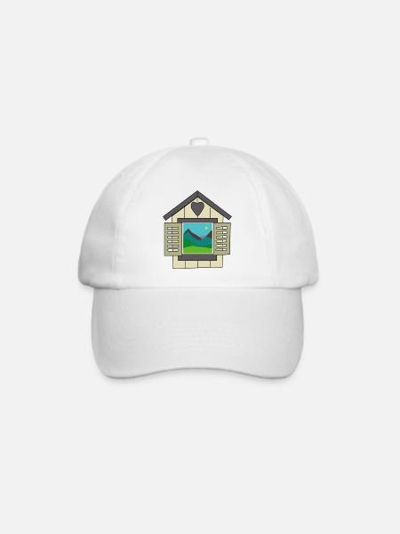 Fenster der Welt - Baseballkappe - Weiß/Weiß