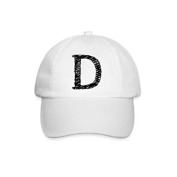 D - Baseballkappe - Weiß/Weiß - Vorne