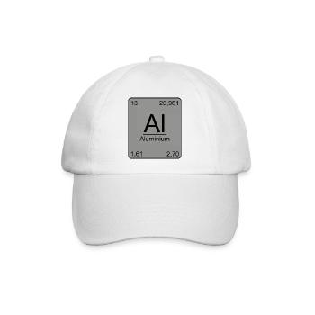 Aluminium, Periodensystem, Chemie, Physik, Element - Baseballkappe - Weiß/Weiß - Vorne