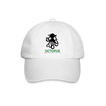 Ich liebe Oktopus, Oktopus, Oktopus Hoodies, Oktopus - Baseballkappe - Weiß/Weiß - Vorne