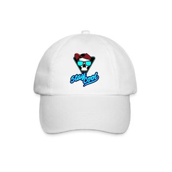 Totenkopf - Baseballkappe - Weiß/Weiß - Vorne