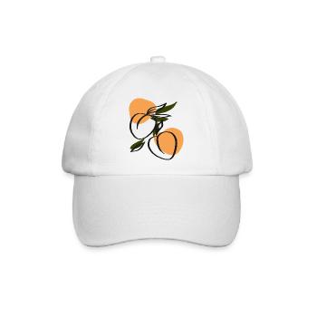 saftige Pfirsiche - Baseballkappe - Weiß/Weiß - Vorne