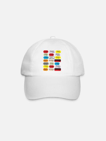 anaesthesie tags - Baseballkappe - Weiß/Weiß