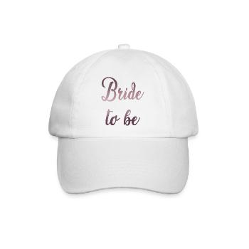 Bride to be - Baseballkappe - Weiß/Weiß - Vorne