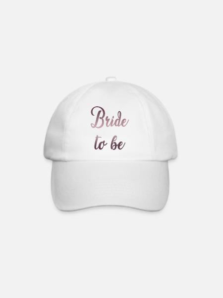 Bride to be - Baseballkappe - Weiß/Weiß