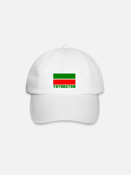 Tatarstan - Baseballkappe - Weiß/Weiß