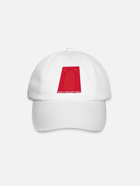 Gebetsteppich - Baseballkappe - Weiß/Weiß