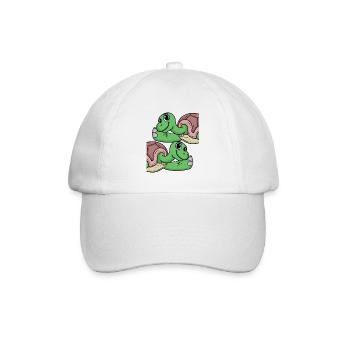 Schildkröte Schildkröten - Baseballkappe - Weiß/Weiß - Vorne
