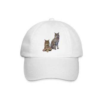 Luchs - Baseballkappe - Weiß/Weiß - Vorne