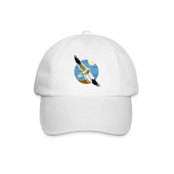 Graue Rohrweihe Vogel Raptor Geschützte Arten - Baseballkappe - Weiß/Weiß - Vorne