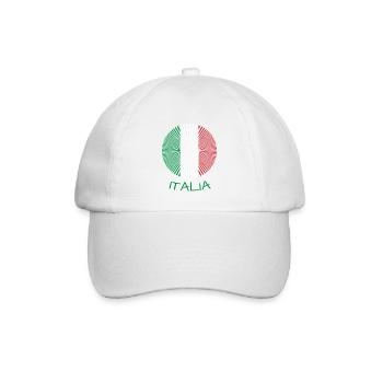 Italia italia - Baseballkappe - Weiß/Weiß - Vorne