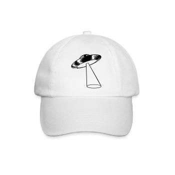 Strahl Mystery UFO entführt - Baseballkappe - Weiß/Weiß - Vorne