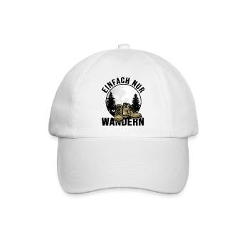 fernwandern bergwandern trekking biwak - Baseballkappe - Weiß/Weiß - Vorne