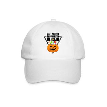 Halloween Süßigkeiten Verleih Partyshirt - Baseballkappe - Weiß/Weiß - Vorne