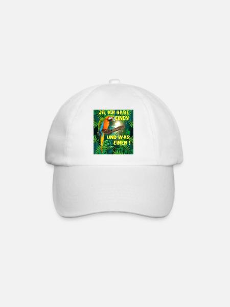 Ja ich habe einen Vogel und was für einen ! - Baseballkappe - Weiß/Weiß