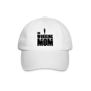The working Mom - Baseballkappe - Weiß/Weiß - Vorne
