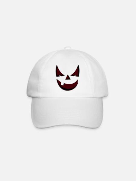 Kürbisgesicht - Baseballkappe - Weiß/Weiß