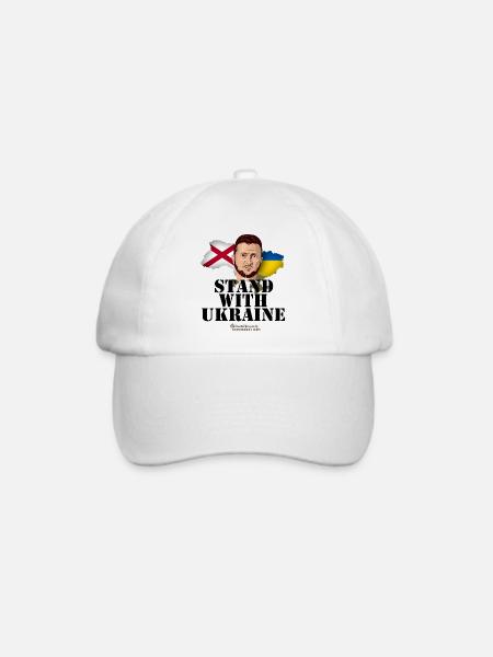 Ukraine Alabama T-Shirt - Baseballkappe - Weiß/Weiß