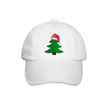 Weihnachtsbaum - Baseballkappe - Weiß/Weiß - Vorne