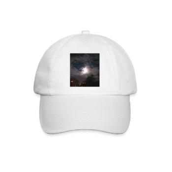 Moonshine in the dark - Baseballkappe - Weiß/Weiß - Vorne