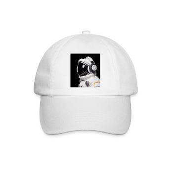 Astronaut - Baseballkappe - Weiß/Weiß - Vorne