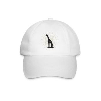 Ziemlich beleuchtete Giraffe - Baseballkappe - Weiß/Weiß - Vorne