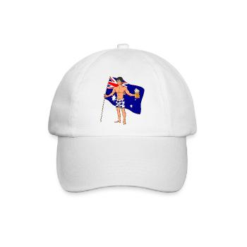 Australier Hot Boy - Baseballkappe - Weiß/Weiß - Vorne