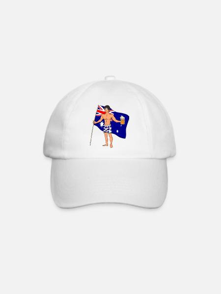 Australier Hot Boy - Baseballkappe - Weiß/Weiß