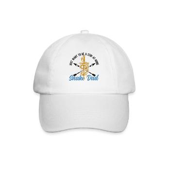 Schlangenbesitzer Schlangenliebhaber Schlangen - Baseballkappe - Weiß/Weiß - Vorne