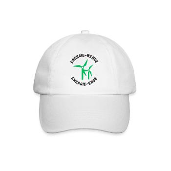 Energiewende Energieende - Baseballkappe - Weiß/Weiß - Vorne