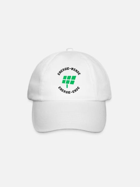 Energiewende Energieende - Baseballkappe - Weiß/Weiß