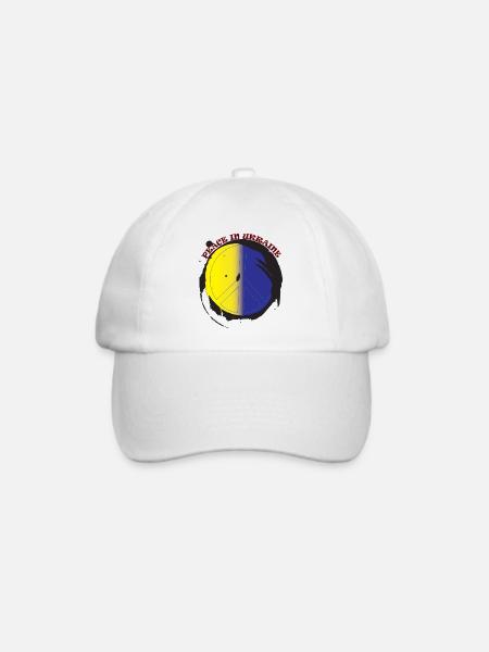 Frieden in der Ukraine - Baseballkappe - Weiß/Weiß