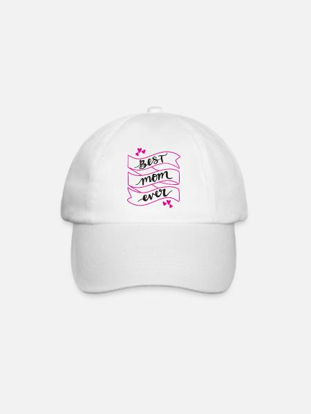 Beste Mutter aller Zeiten - Baseballkappe - Weiß/Weiß