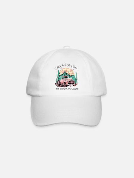 Ich habe ein Herz wie ein Lastwagen - Baseballkappe - Weiß/Weiß