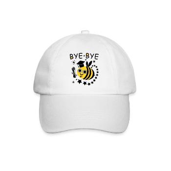 BYE BYE Biene - Baseballkappe - Weiß/Weiß - Vorne