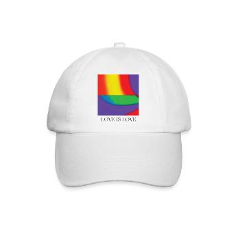 PRIDE - Baseballkappe - Weiß/Weiß - Vorne