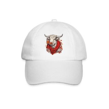 Stier feria - Baseballkappe - Weiß/Weiß - Vorne