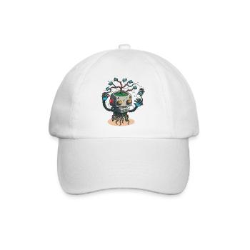 Maschinelles Lernen - Baseballkappe - Weiß/Weiß - Vorne
