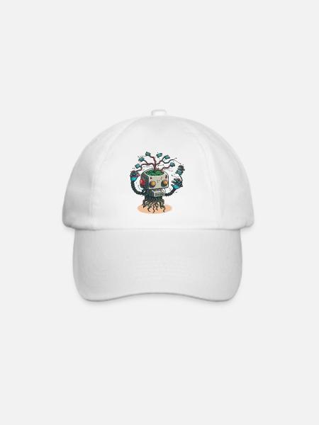 Maschinelles Lernen - Baseballkappe - Weiß/Weiß