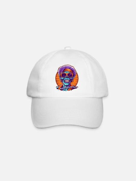 Keep Smiling - the Mummy - Baseballkappe - Weiß/Weiß