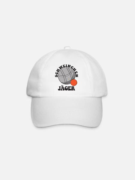 Boule Spruch Kugeln für Bouler Boccia Spiel - Baseballkappe - Weiß/Weiß