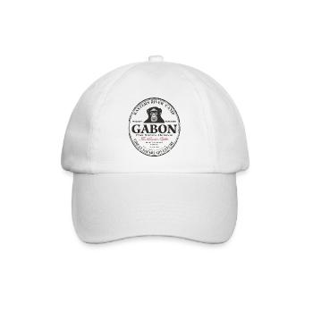 Gabun Schimpanse - Baseballkappe - Weiß/Weiß - Vorne