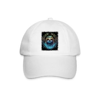 cool funny present geek sayings hippie - Baseballkappe - Weiß/Weiß - Vorne