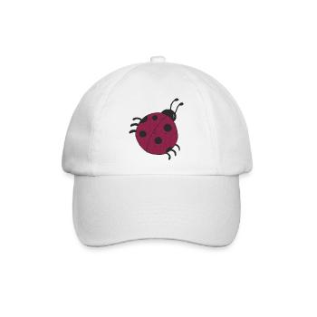 marienkäfer brombeere - Baseballkappe - Weiß/Weiß - Vorne
