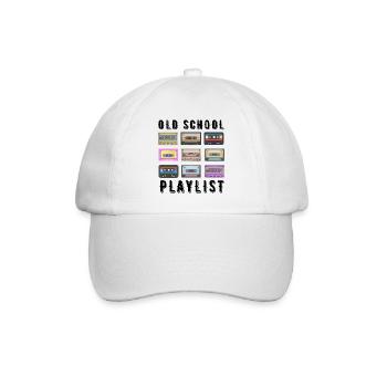 PLAYLIST DER ALTEN SCHULE - Baseballkappe - Weiß/Weiß - Vorne