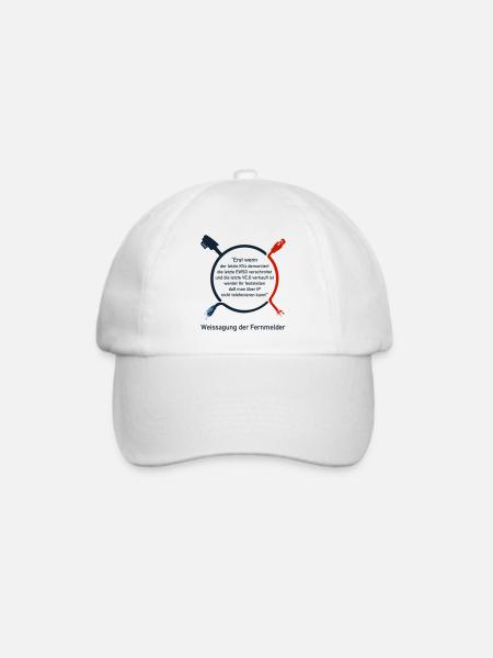.. dass man über IP nicht Telefonieren kann - Baseballkappe - Weiß/Weiß
