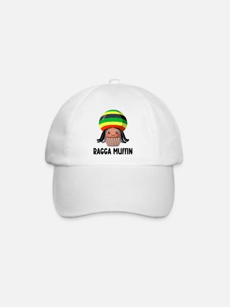 Ragga-Muffin - Baseballkappe - Weiß/Weiß