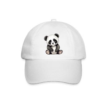 Filo, der Baby-Panda - Baseballkappe - Weiß/Weiß - Vorne